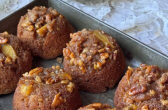 Simple Apple Upside Down Cupcakes