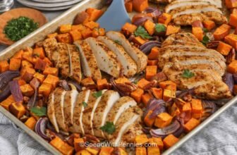 Sheet Pan Rooster and Candy Potatoes